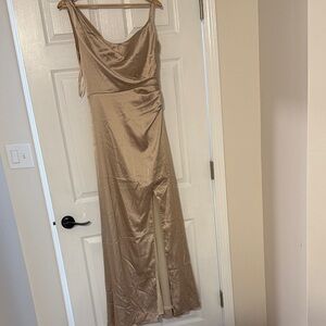 Revelry Tan Maxi Dress
